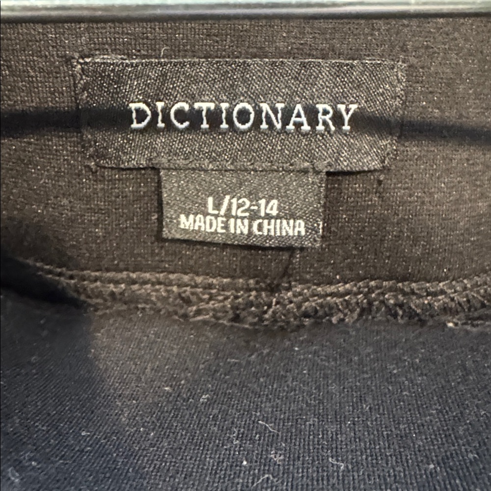 Black Dictionary Cargo Pants View 4